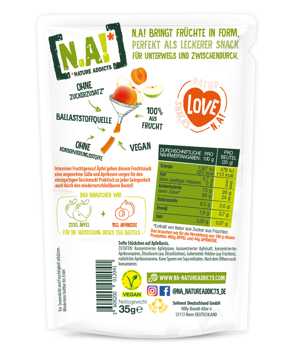 NA! FRUIT SNACK APRICOT