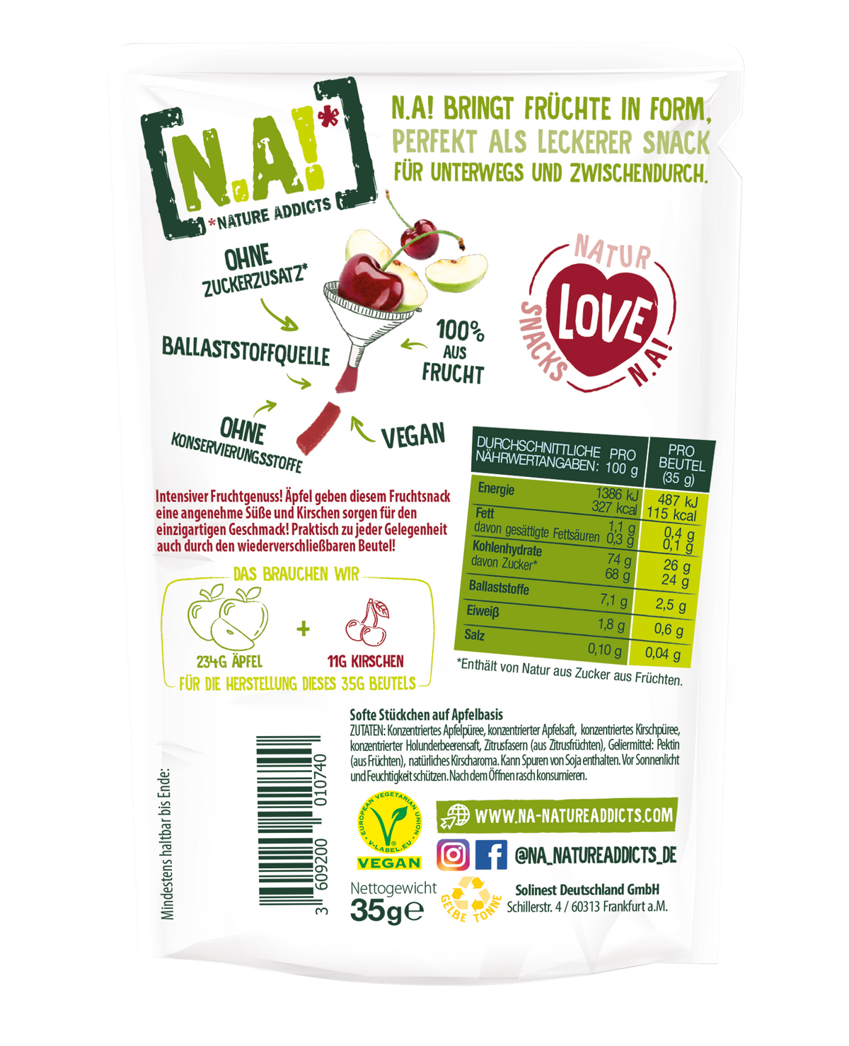 NA! FRUIT SNACK CHERRY