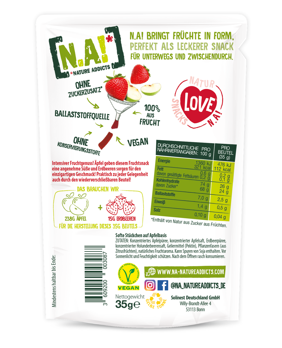 NA! FRUIT SNACK STRAWBERRY