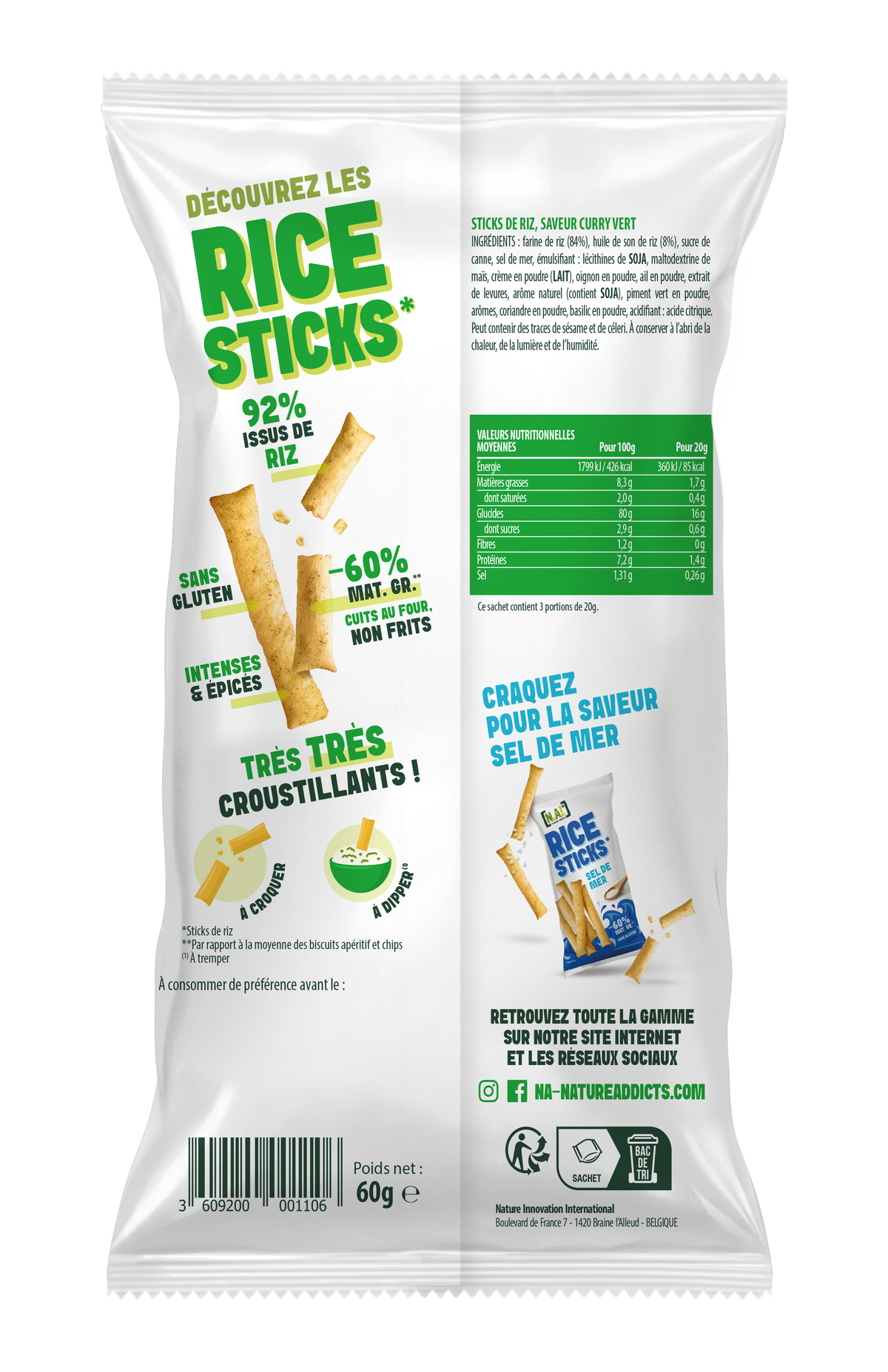 RICE STICKS CURRY VERT