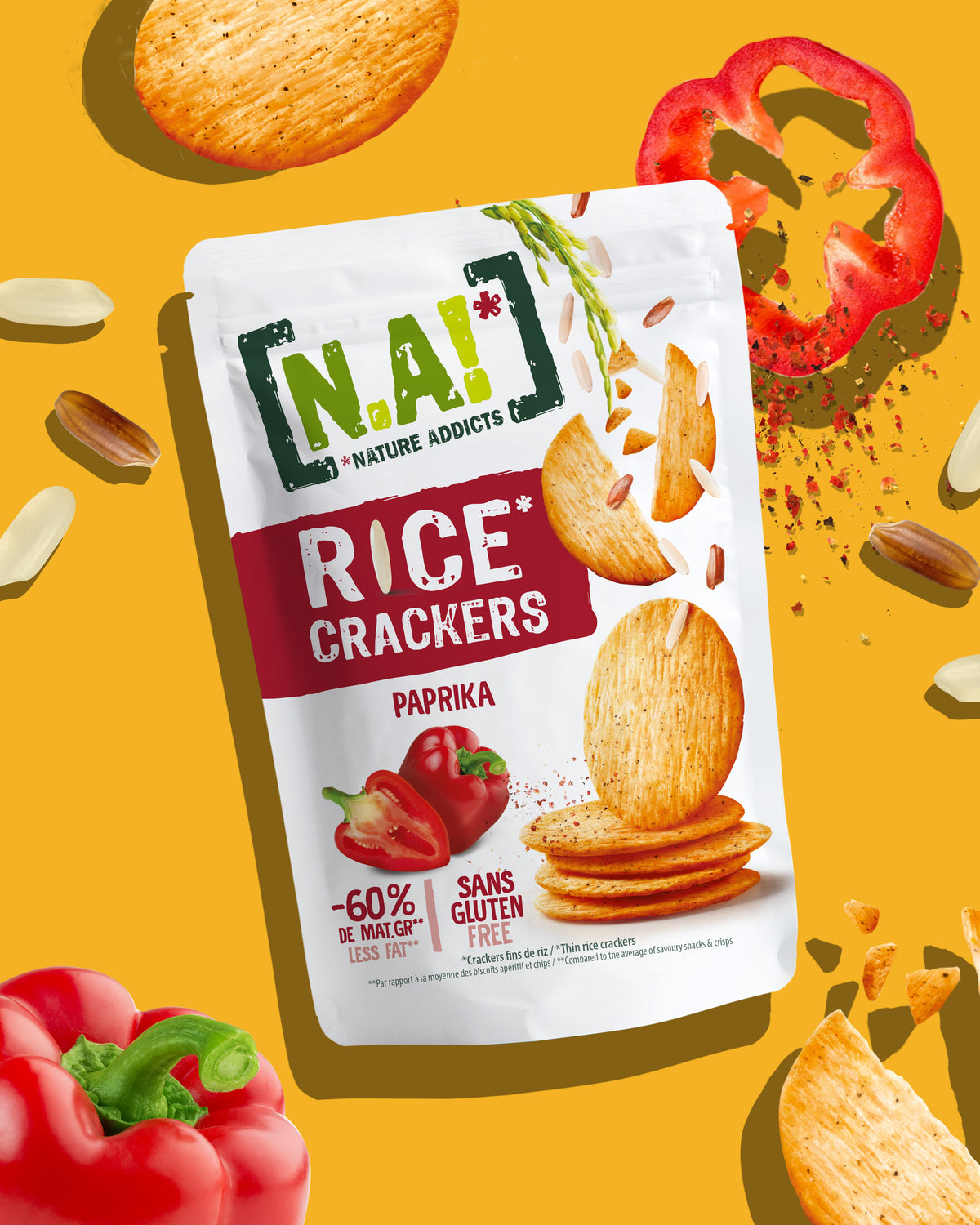 Rice Crackers Paprika