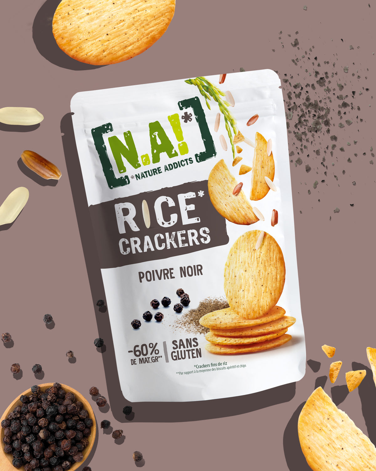 RICE CRACKERS POIVRE NOIR