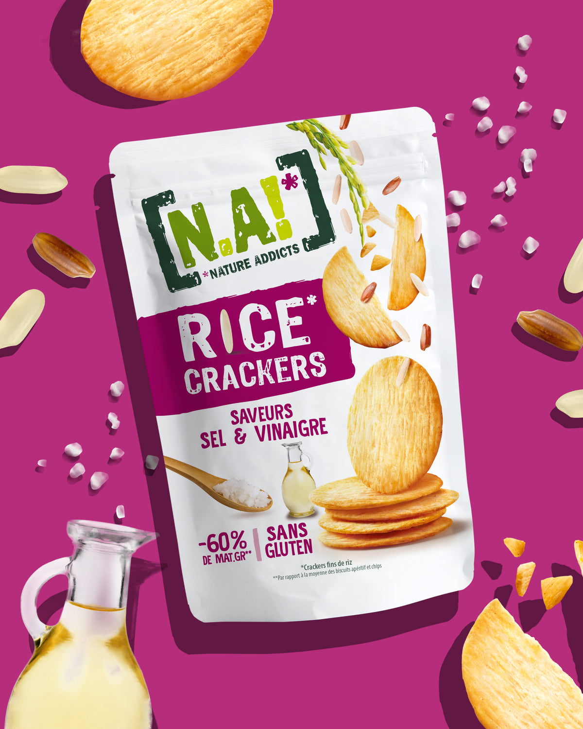 RICE CRACKERS SEL ET VINAIGRE