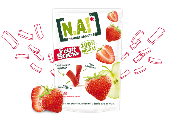 Fruit Sticks pomme, un snack 100% naturel- sans sucres ajoutés